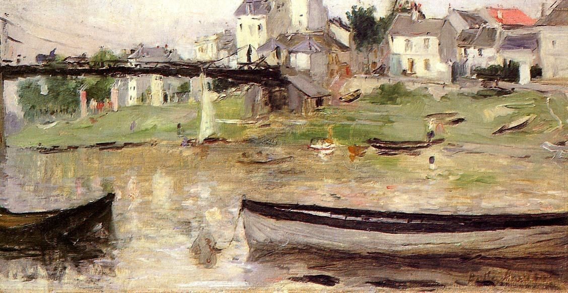 Berthe Morisot Boats on the Seine